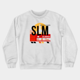 Salamanca (SLM) Airport // Sunset Baggage Tag Crewneck Sweatshirt